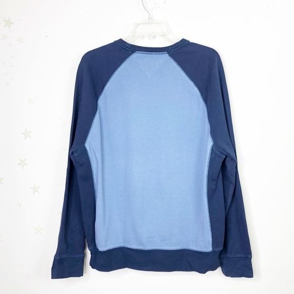 TOMMY Hilfiger navy blue color block sweatshirt - Picture 4 of 7